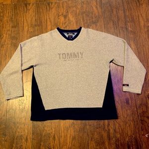 VTG Tommy Jeans v neck sweatshirt